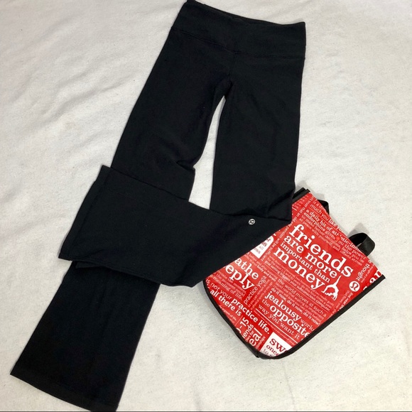 lululemon athletica Pants - Lululemon Groove Pants Black Reversible
